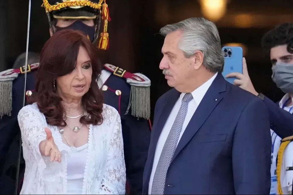 Alberto Fernández y Cristina Kirchner, ex presidente y vice de Argentina.