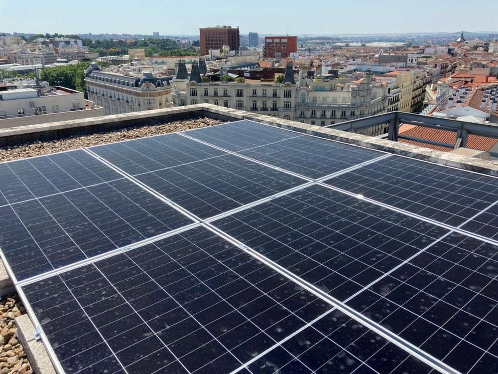 Paneles solares en el Congreso de los diputados