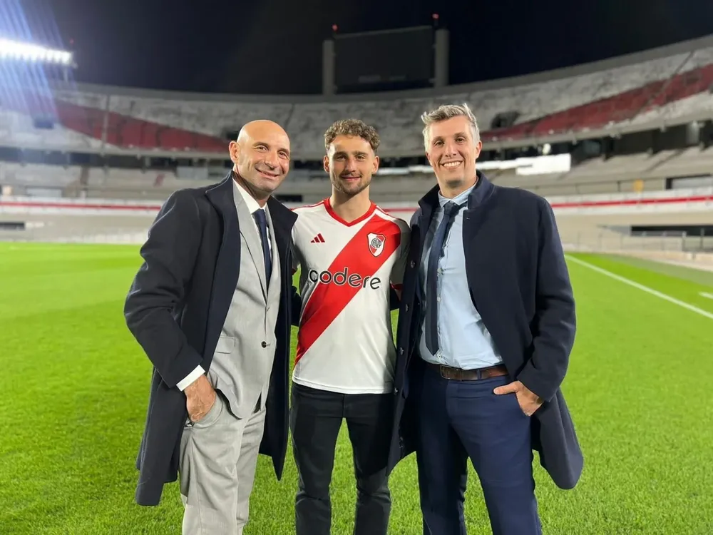 Sebastián Boselli junto a su papá y representante