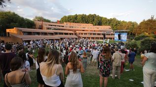 Colegio Mayor Argentino en Madrid, donde votan los argentinos residentes en la capital española.  Colegio Mayor Argentino en Madrid, donde votan los argentinos residentes en la capital española.
