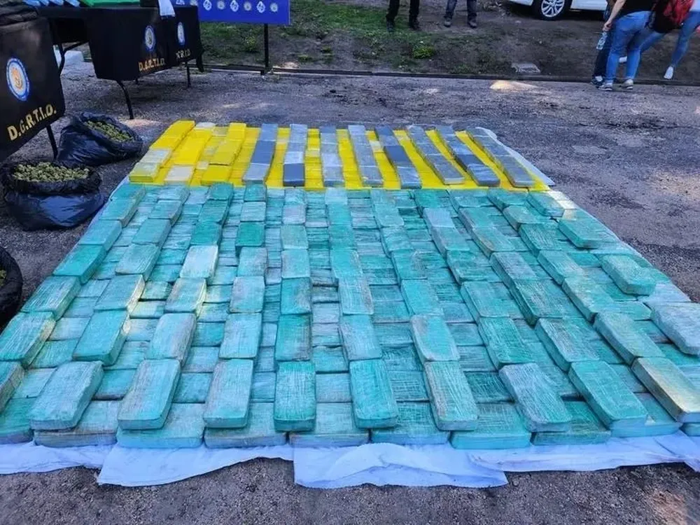 La droga secuestrada en el operativo
