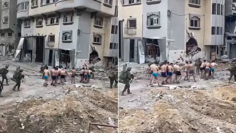 Las imágenes se volvieron virales en las redes sociales donde muchos usuarios denunciaron otro atentado contra la dignidad de los palestinos.