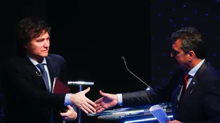 Milei y Massa en busca de los votos de los indecisos.