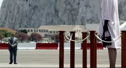 Ana de Inglaterra durante su visita a Gibraltar en 2004