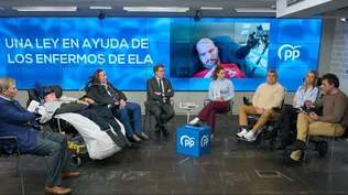 El presidente del PP, Alberto Núñez Feijóo, se reune con el Consorcio Nacional de Entidades de ELA