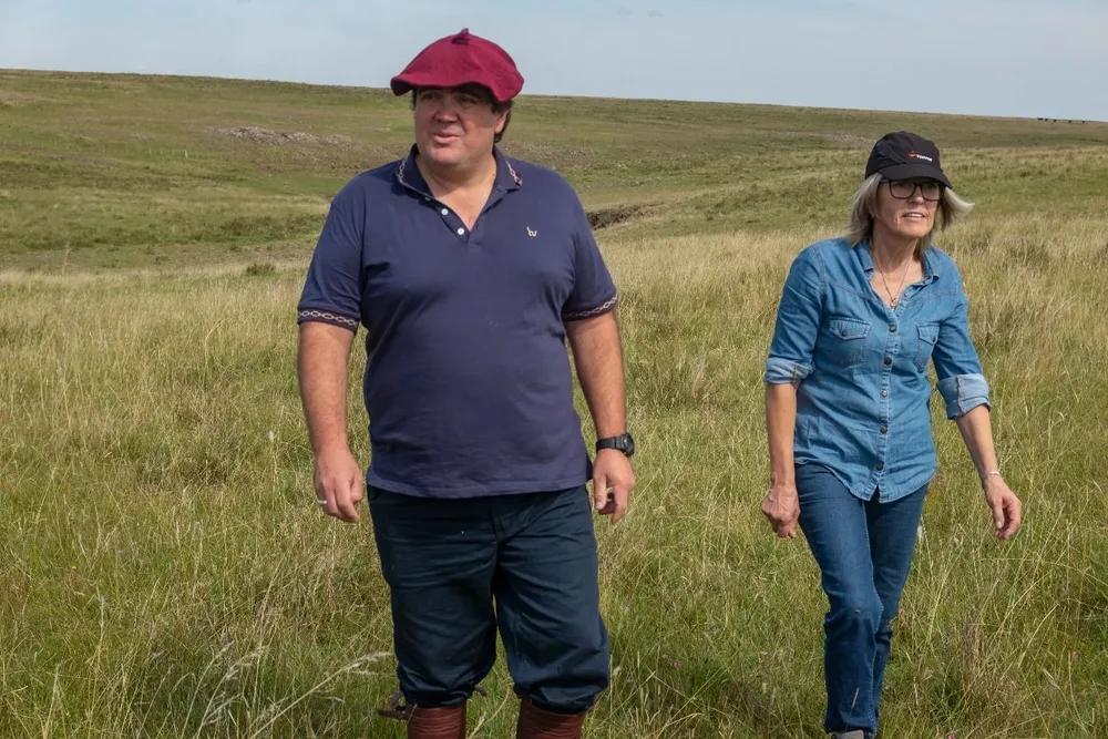 Sergio (h) y Marlena, en 2023.