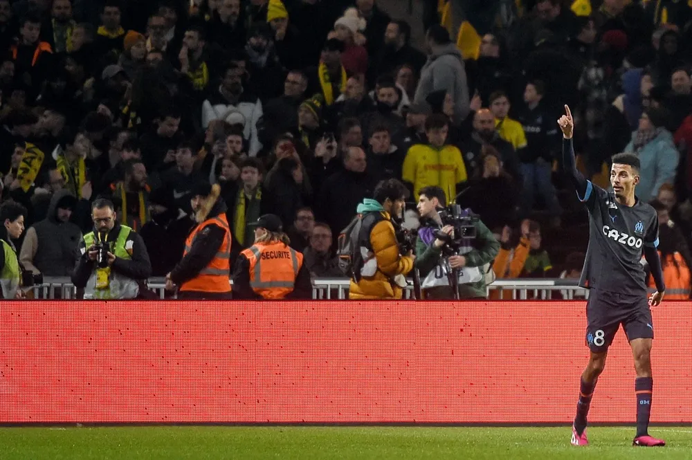 Su primer festejo en Marsella