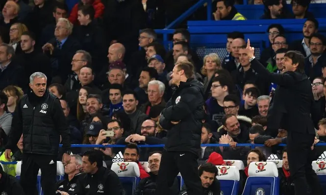 José Mourinho y Antonio Conte