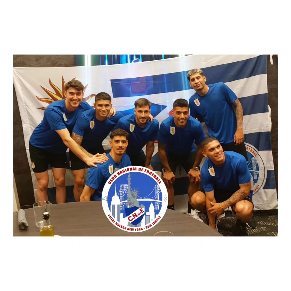 Jugadores de Nacional en Nueva Jersey