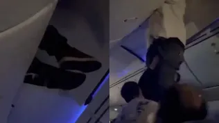 Graves turbulencias en un vuelo de Air Europa: un pasajero terminó en el maletero superior