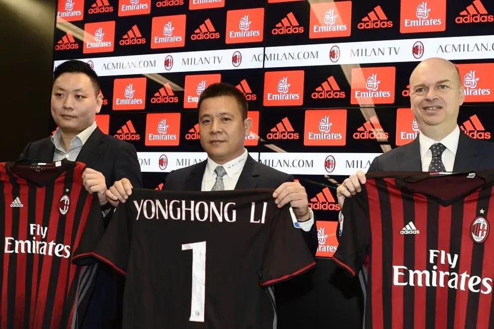 Li Yonghong invirtió 740 millones de euros en la compra del AC Milan.