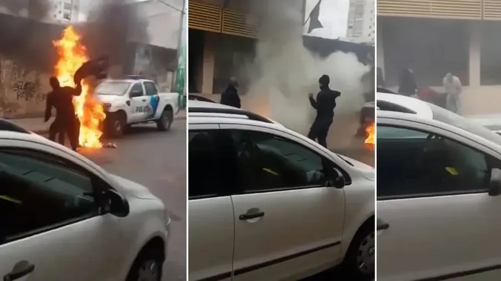 Un hombre se prendió fuego en Pergamino