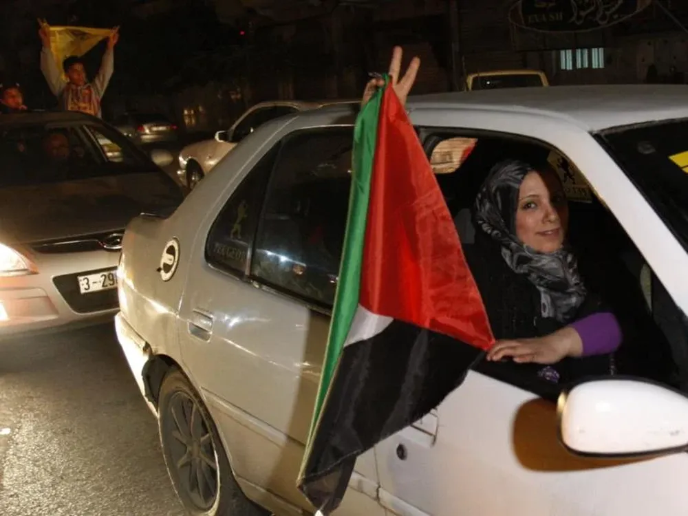 Palestinos celebraron en Gaza
