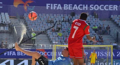 La selección uruguaya de fútbol playa derrotó 4-2 a Omán