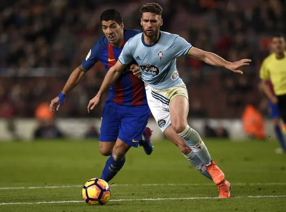 Suárez no pudo con la defensa de Celta
