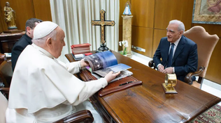 El cineasta Martin Scorsese y el Papa Francisco