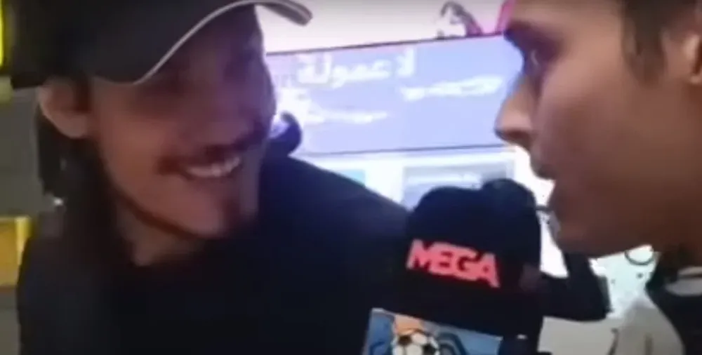 Edinson Cavani a su llegada a Madrid este domingo