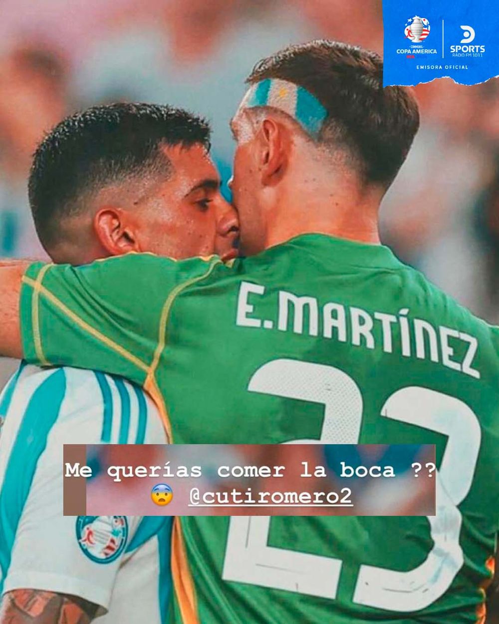 Cuti Romero y Dibu Martínez