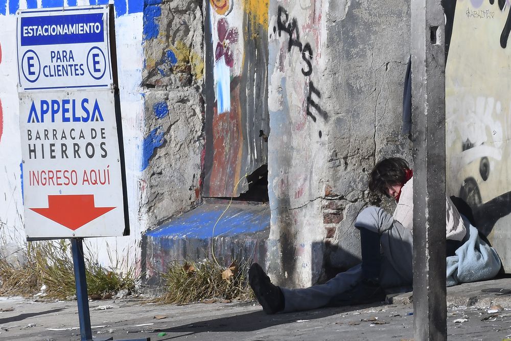 Situación de calle en la ola de frío.