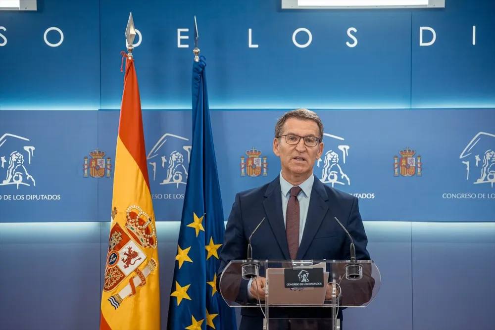 El líder del PP, Alberto Núñez Feijóo.