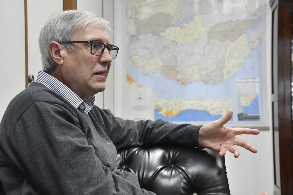 El presidente de OSE, Raúl Montero