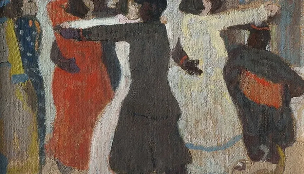Bailongo, un óleo sobre cartón del pintor Pedro Figari