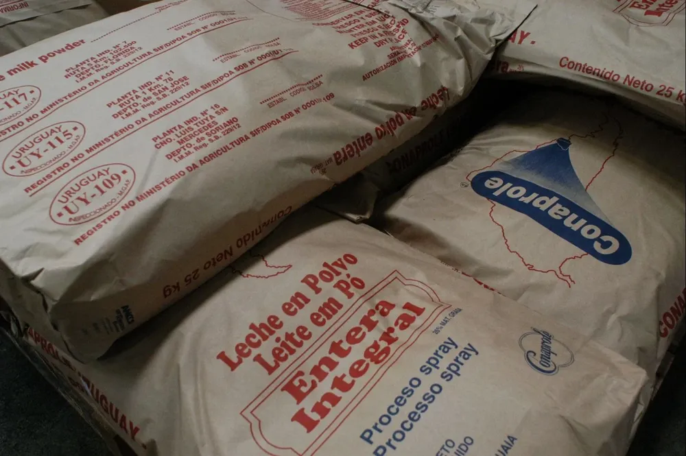 Leche en polvo entera, lo que más exporta Uruguay.