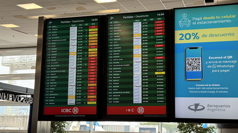 El mal clima impacta en Aeroparque y Ezeiza