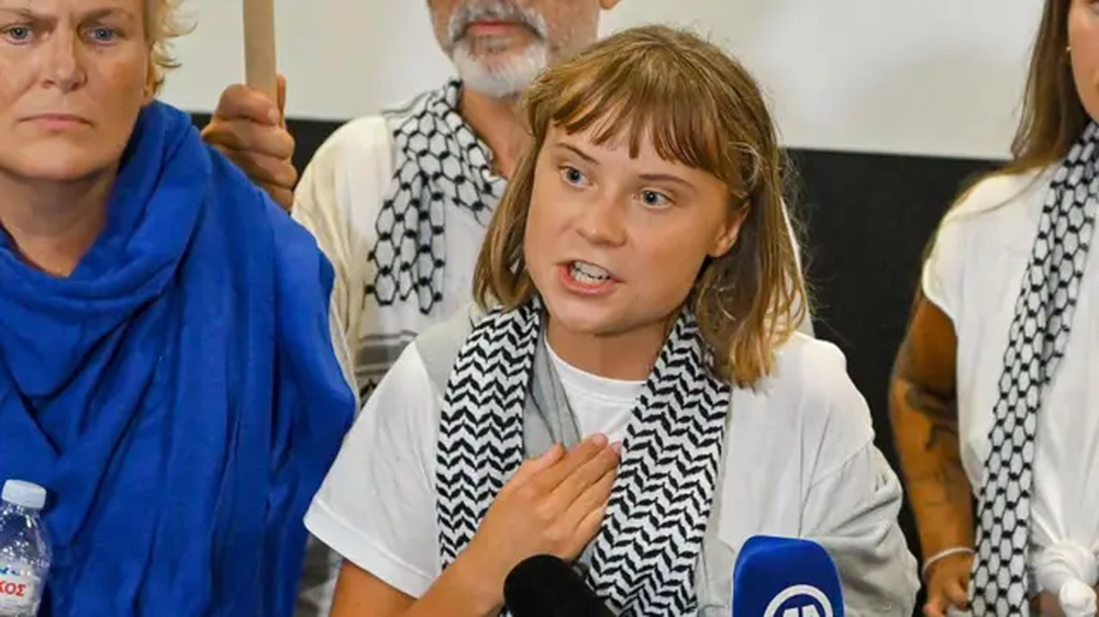 La activista Greta Thunberg, deportada por Israel a Grecia.