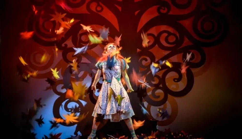 Escena de Lucy en el cielo con diamantes