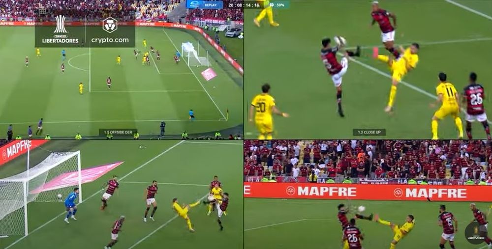 Lo que dijo el VAR en la jugada en la que Peñarol reclamó penal por mano de un jugador de Flamengo