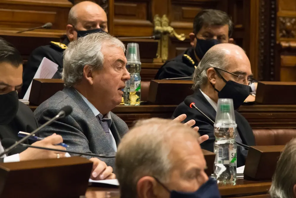 Heber durante la discusión de la Rendición de Cuentas