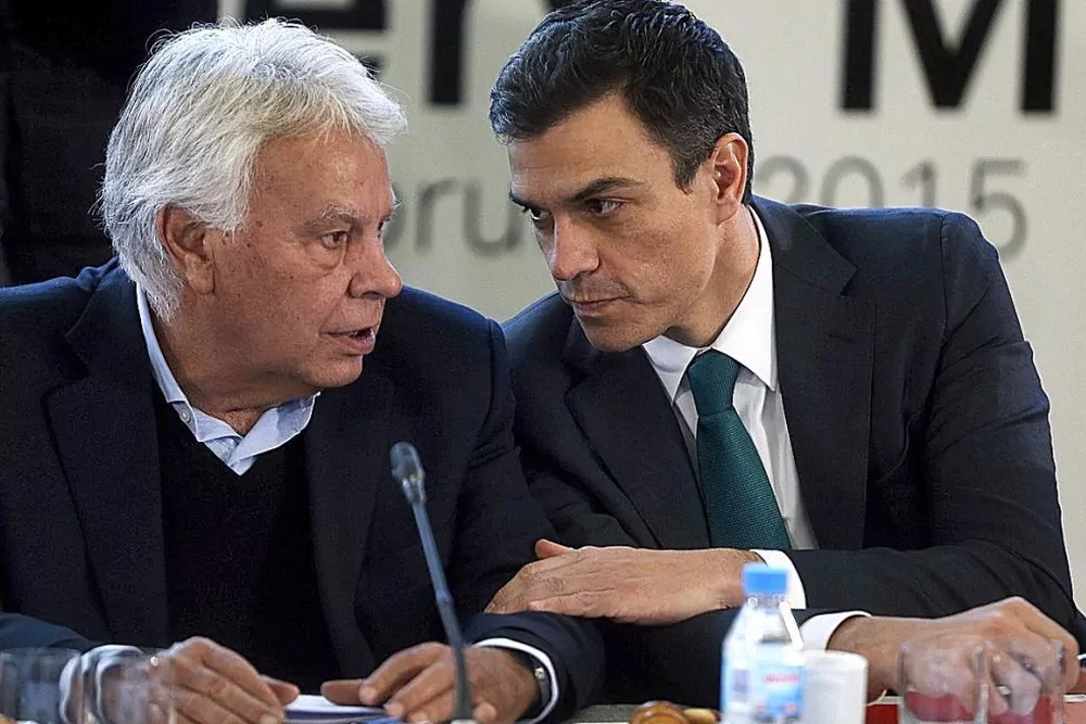 Felipe González y Pedro Sánchez