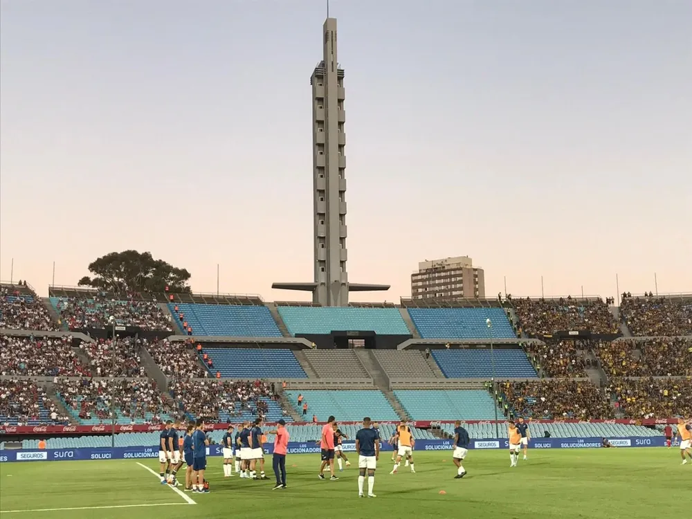 Así es la separación de la Tribuna Olímpica entre ambas hinchadas de Peñarol y Nacional