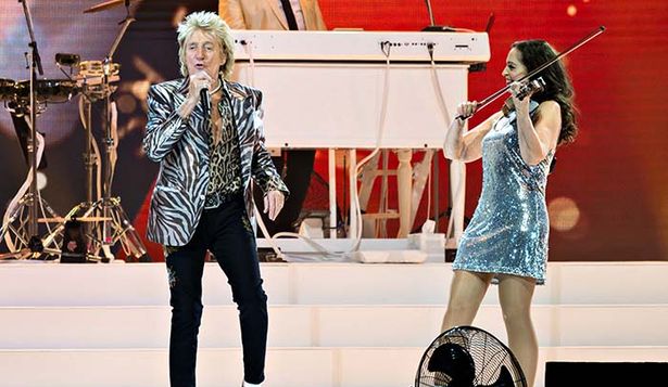 El cantante Rod Stewart.