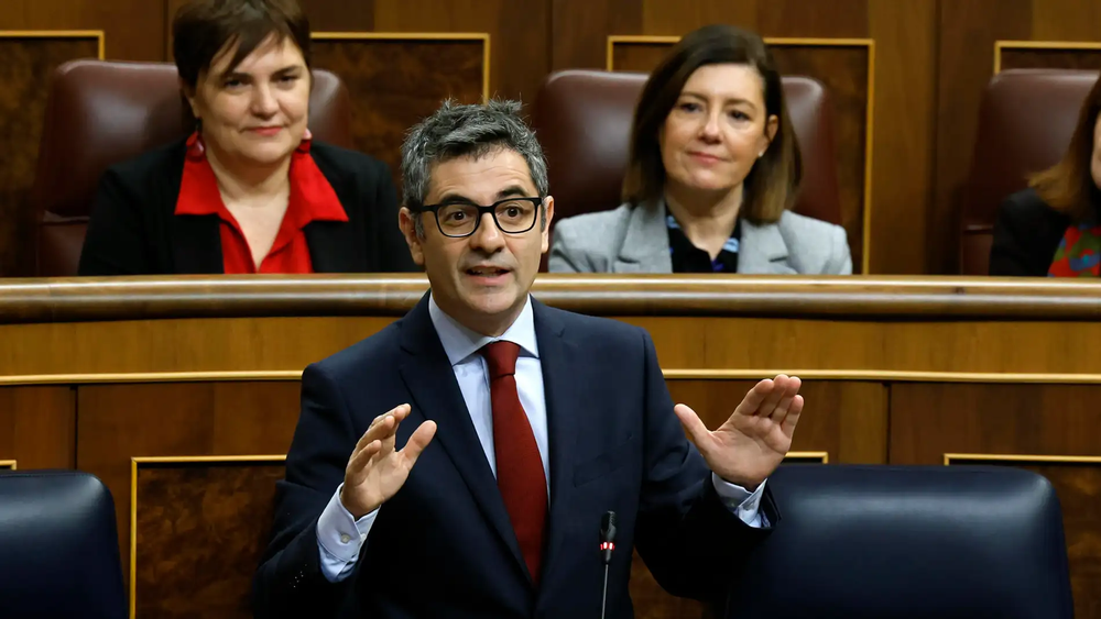 El ministro de Justicia y Relación con las Cortes, Félix Bolaños.