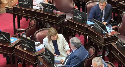 Bullrich dialogando con Mayans