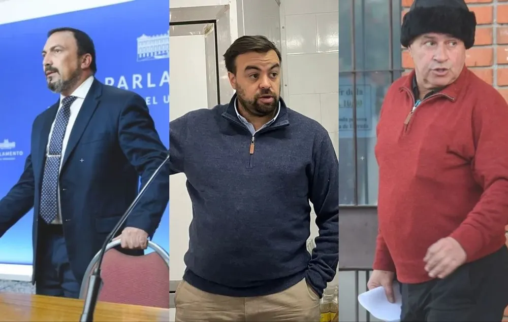 De izquierda a derecha: Martín Sodano, Andrés Capretti y Jorge Meroni. Archivo