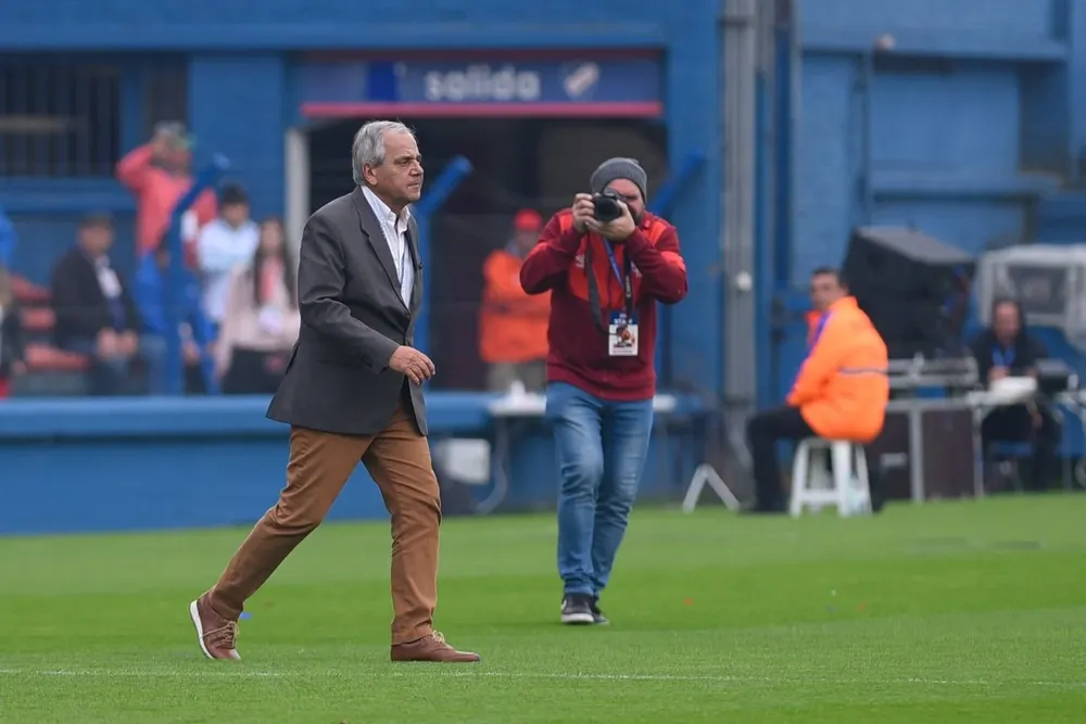 José Fuentes, presidente de Nacional, en el Gran Parque Central