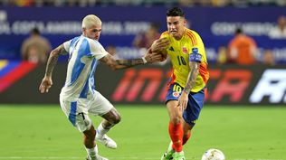 Rodrigo De Paul y James Rodríguez