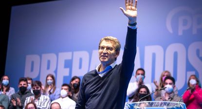 Alberto Núñez Feijóo, en un acto del PP en La Coruña.