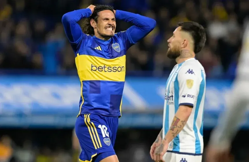 Edinson Cavani, el delantero de Boca Juniors, se expresó contra el VAR
