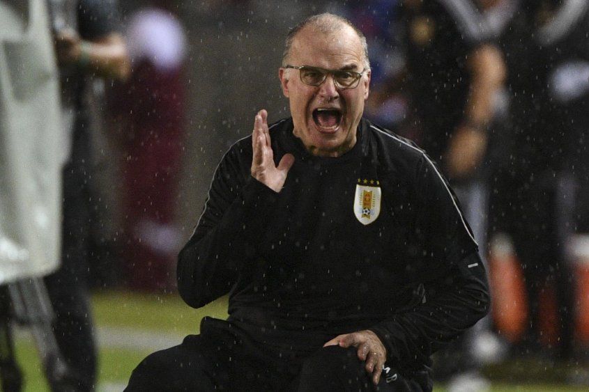 Toda la bronca de Marcelo Bielsa en el partido entre la selección de Uruguay y Venezuela en Maturín