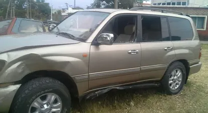 Esta es la camioneta en la que viajaban los paraguayos.