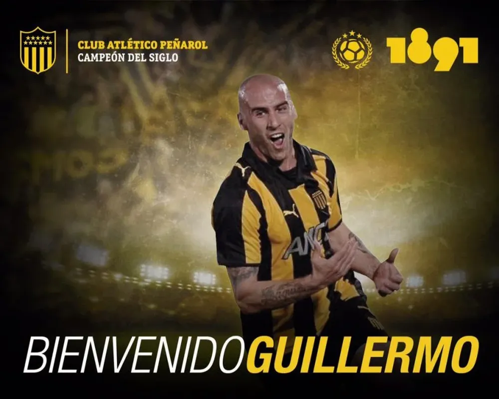 Peñarol le brindó la bienvenida a Guillermo