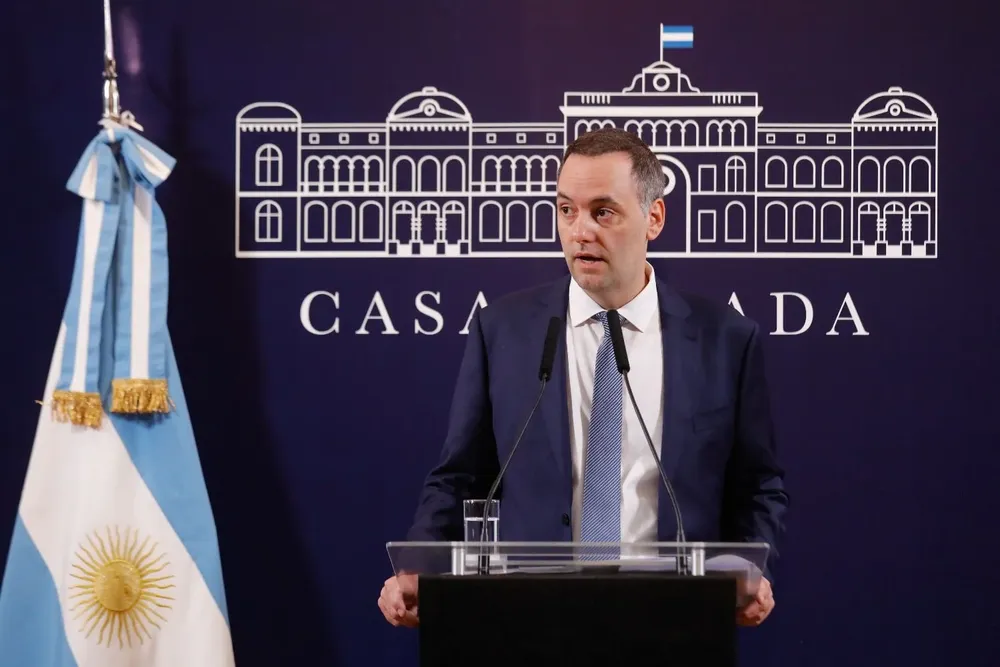 Manuel Adorni, vocero presidencial