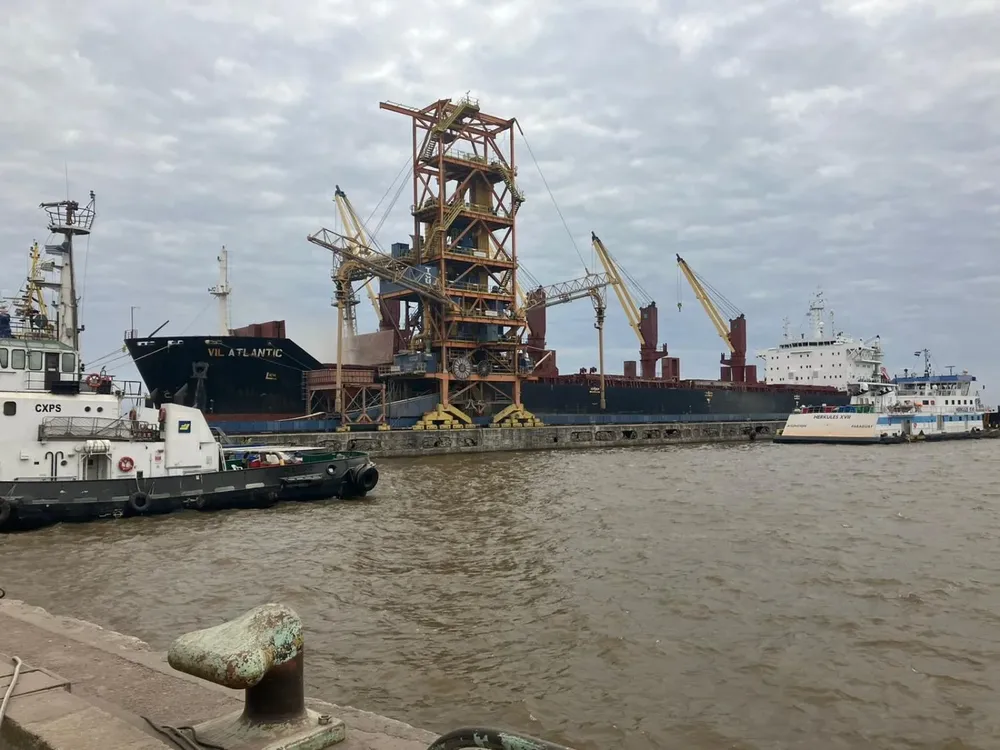 La cebada se envió desde el puerto de Nueva Palmira.