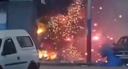 incendio en local de fuegos artificiales en barrio reus