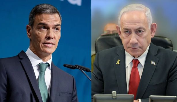 Pedro Sánchez y Benjamin Netanyahu.