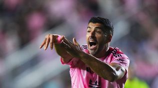 Luis Suárez en el partido de Inter Miami ante LAFC